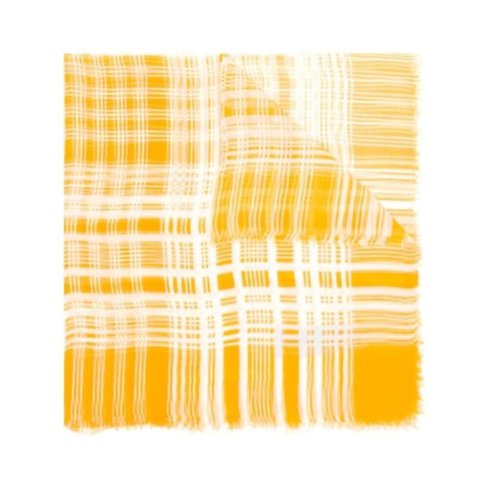 YSL Logo-Print Silk Scarf